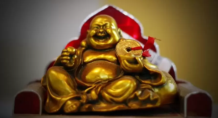 Lucky charming-smiling Buddha