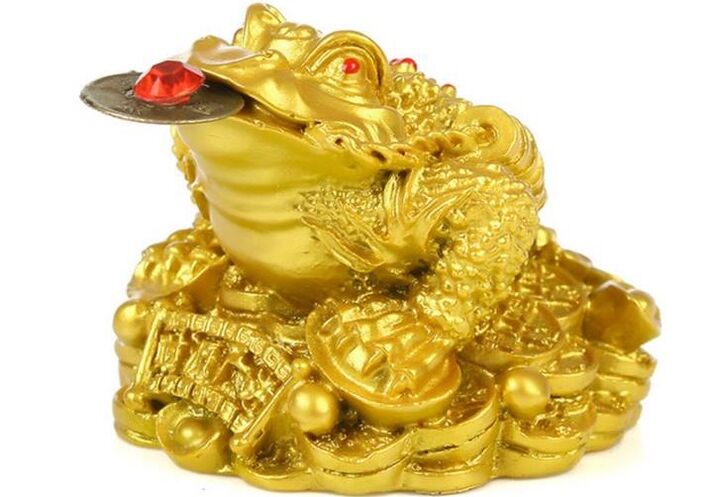Chinese frog as an amulet of success